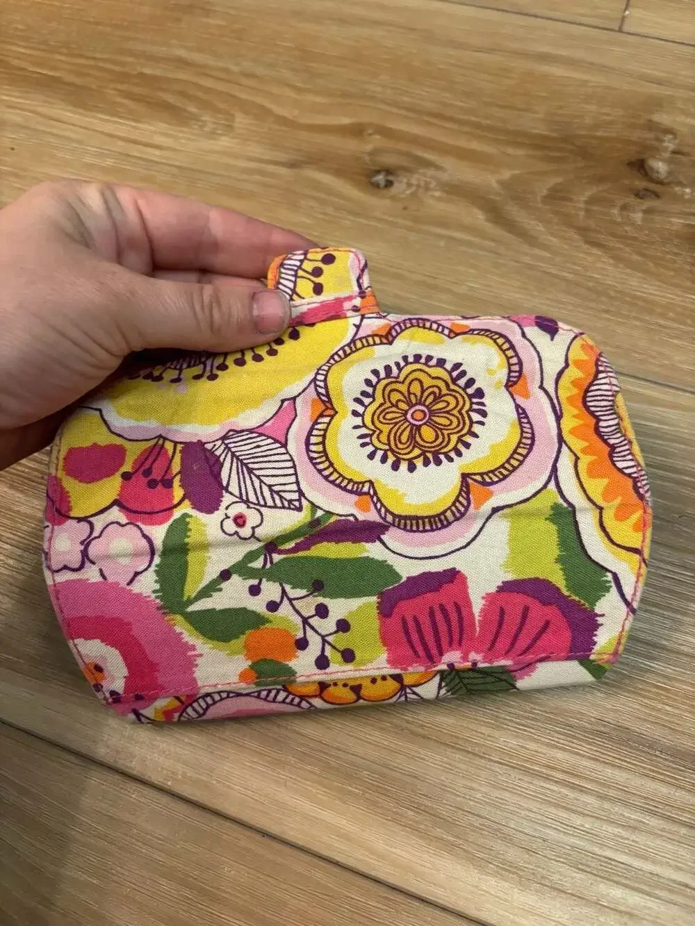 Vera Bradley Rare Vintage Clementine Floral Hard Eyeglass Case Magnetic Closure